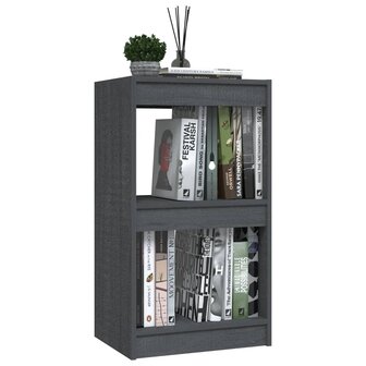 Boekenkast 40x30x71,5 cm massief grenenhout grijs 8720286608357 4