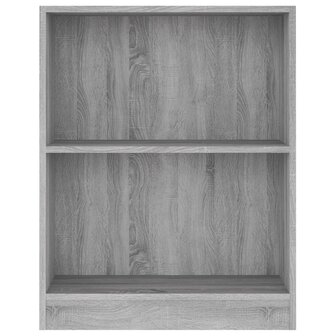 Boekenkast 60x24x76 cm bewerkt hout grijs sonoma eikenkleurig 8720286931509 4