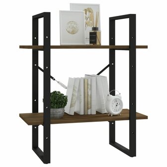 Boekenkast 60x30x70 cm bewerkt hout bruineikenkleurig 8720287088141 4