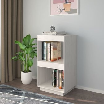 Boekenkast 40x35x71 cm massief grenenhout wit 8720286815717 1