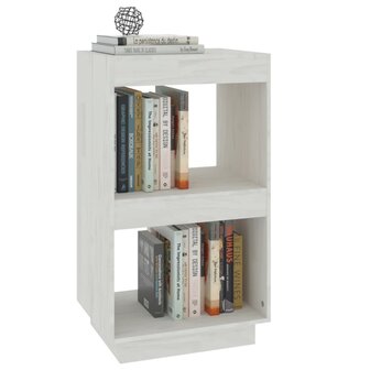 Boekenkast 40x35x71 cm massief grenenhout wit 8720286815717 4