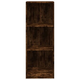 Boekenkast 3-laags 40x24x109 cm bewerkt hout gerookt eikenkleur 8720845693336 5