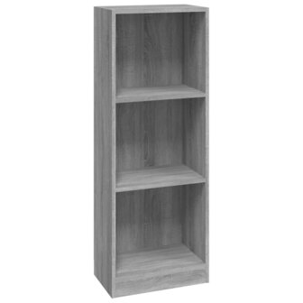 Boekenkast 40x24x109 cm bewerkt hout grijs sonoma eikenkleurig 8720845693343 2