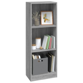 Boekenkast 40x24x109 cm bewerkt hout grijs sonoma eikenkleurig 8720845693343 4