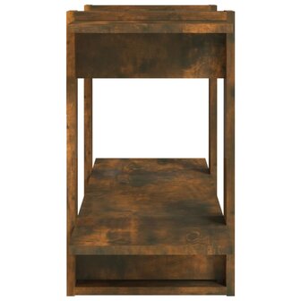 Boekenkast 100x30x51 cm bewerkt hout gerookt eikenkleurig 8720286844007 4