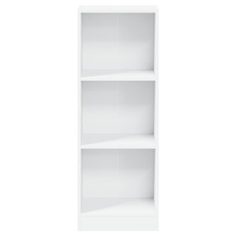 Boekenkast met 3 schappen 40x24x109 cm bewerkt hout wit 8719883787329 4