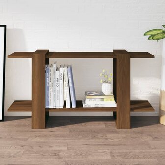 Boekenkast 100x30x51 cm bewerkt hout bruineikenkleurig 8720286844021 1