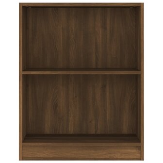 Boekenkast 60x24x76 cm bewerkt hout bruin eikenkleur 8720286931516 4