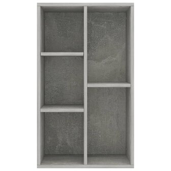 Boekenkast/dressoir 50x25x80 cm bewerkt hout betongrijs 8719883673271 4