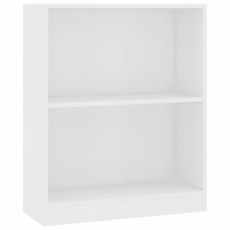 Boekenkast 60x24x76 cm bewerkt hout wit 8719883787596 2