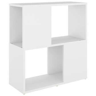 Boekenkast 60x24x63 cm bewerkt hout wit 8720286650189 2