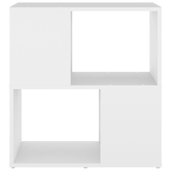 Boekenkast 60x24x63 cm bewerkt hout wit 8720286650189 3