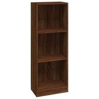 Boekenkast 40x24x109 cm bewerkt hout bruin eikenkleur 8720845693350 2