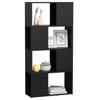 Boekenkast/kamerscherm 60x24x124,5 cm spaanplaat grijs 8720286650387 4