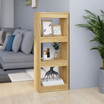 Boekenkast / kamerscherm 40x30x103,5 cm massief grenenhout 8720286608388 1