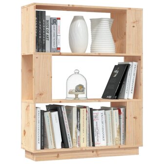 Boekenkast/kamerscherm 80x25x101 cm massief grenenhout 8720286905975 4