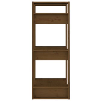 Boekenkast/kamerscherm 41x35x91 cm massief hout honingbruin 8720286905005 4