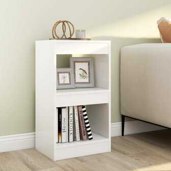 Boekenkast/kamerscherm 40x30x72 cm wit 8720286842911 1