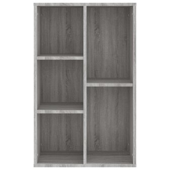 Boekenkast/dressoir 50x25x80 cm bewerkt hout sonoma grijs 8720845735340 6