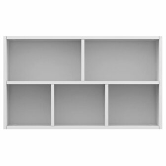 Boekenkast/dressoir 50x25x80 cm bewerkt hout wit 8719883673233 9