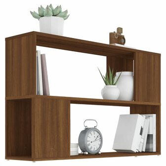 Boekenkast 100x24x63 cm bewerkt hout bruineikenkleurig 8720286956939 4