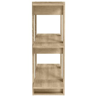 Boekenkast/kamerscherm 80x30x87 cm sonoma eikenkleurig 8720286842836 6