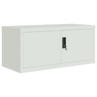 Archiefkast 90x40x40 cm staal lichtgrijs 8720845889395 2