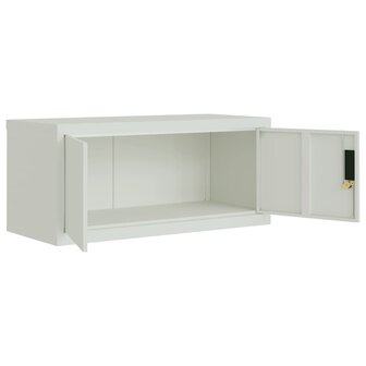 Archiefkast 90x40x40 cm staal lichtgrijs 8720845889395 4