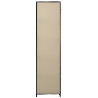 Kledingkasten opvouwbaar 2 st 110x45x175 cm stof cr&egrave;me 8719883564685 6