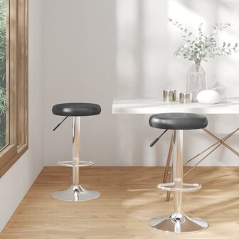 Barstoelen 2 st kunstleer zwart 8720286514788 1