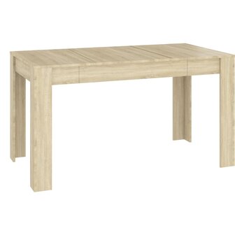 Eettafel 140x74,5x76 cm spaanplaat sonoma eikenkleurig 8720286587263 2