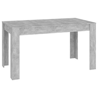 Eettafel 140x74,5x76 cm spaanplaat betongrijs 8720286587270 2