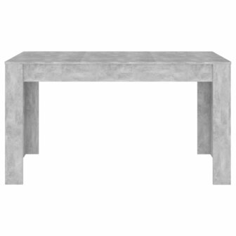 Eettafel 140x74,5x76 cm spaanplaat betongrijs 8720286587270 3