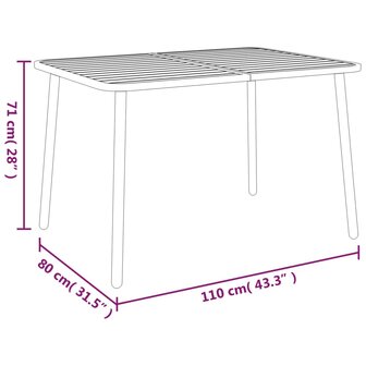 Tuintafel 110x80x71 cm staal antracietkleurig 8720845775100 6