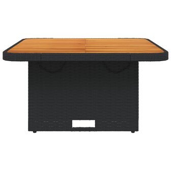 Tuintafel 80x80x71 cm poly rattan en acaciahout zwart 8721012449428 5