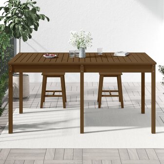 Tuintafel 159,5x82,5x76 cm massief grenenhout honingbruin 8720845691097 3