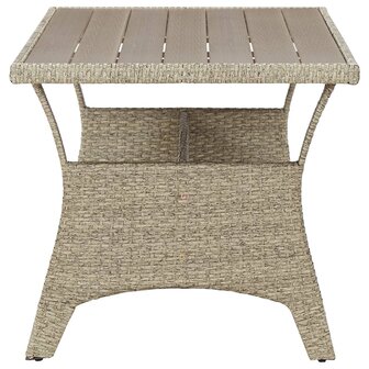 Tuintafel 130x70x66 cm poly rattan grijs 8719883867922 3