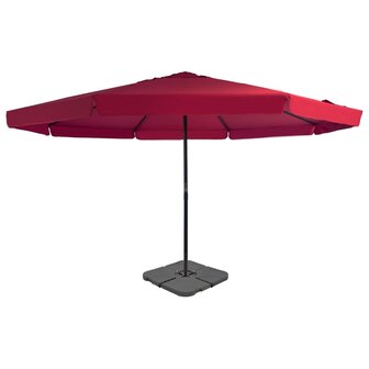 Parasol met draagbare voet rood 8719883591742 1