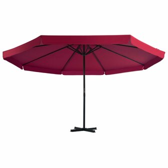 Parasol met draagbare voet rood 8719883591742 2