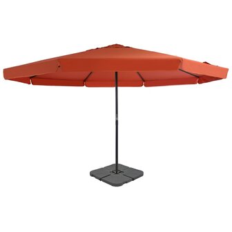 Parasol met draagbare voet terracotta 8719883591759 1