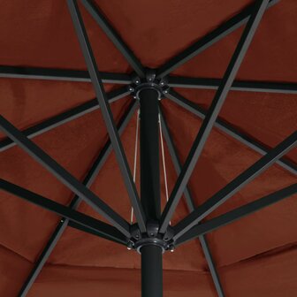 Parasol met aluminium paal 600 cm terracottakleurig 8719883763835 5