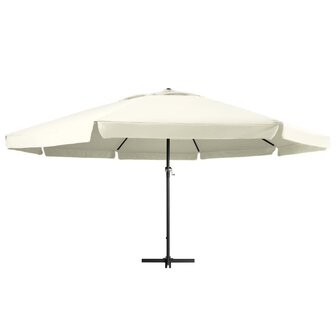 Parasol met aluminium paal 600 cm zandwit 8719883763781 2