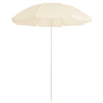 Parasol met stalen paal 180 cm zandkleurig 8720286204993 1