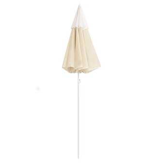 Parasol met stalen paal 180 cm zandkleurig 8720286204993 3