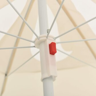 Parasol met stalen paal 180 cm zandkleurig 8720286204993 4