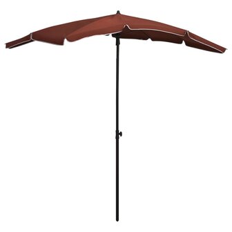 Parasol met paal 200x130 cm terracottakleurig 8720286205150 1