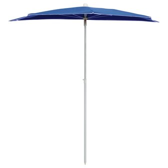 Parasol half met paal 180x90 cm azuurblauw 8720286205259 3