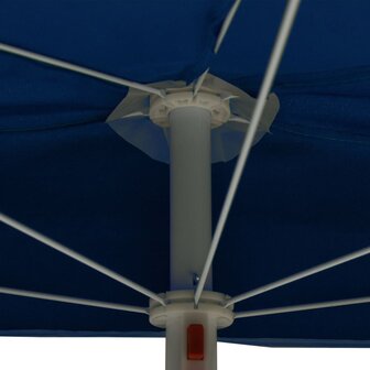 Parasol half met paal 180x90 cm azuurblauw 8720286205259 7