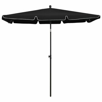 Parasol met paal 210x140 cm zwart 8720286205082 2