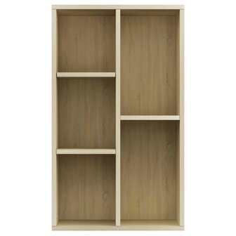 Boekenkast/dressoir 50x25x80 cm bewerkt hout sonoma eikenkleur 8719883673264 4